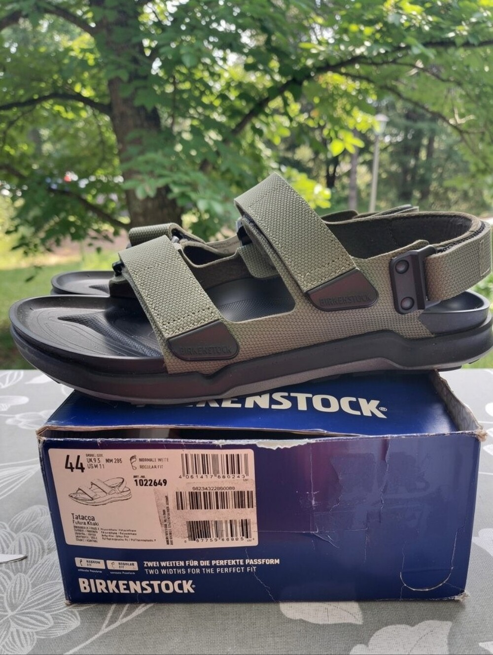 Birkenstock Tatacoa Birko- Flor Futura Khaki Sandals Size Men's Size 11 Reg. Fit